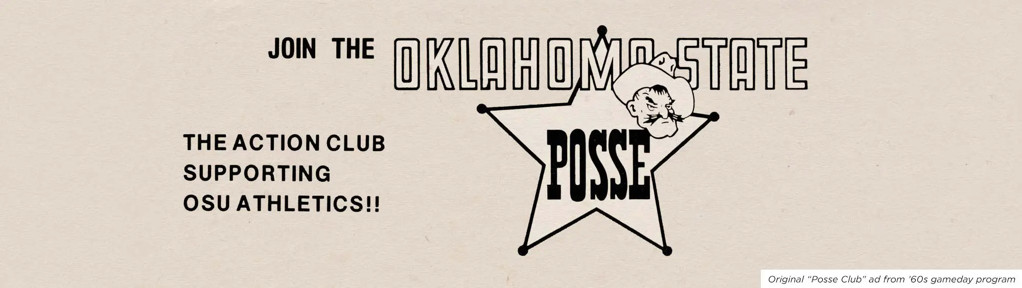 Vintage posse graphic